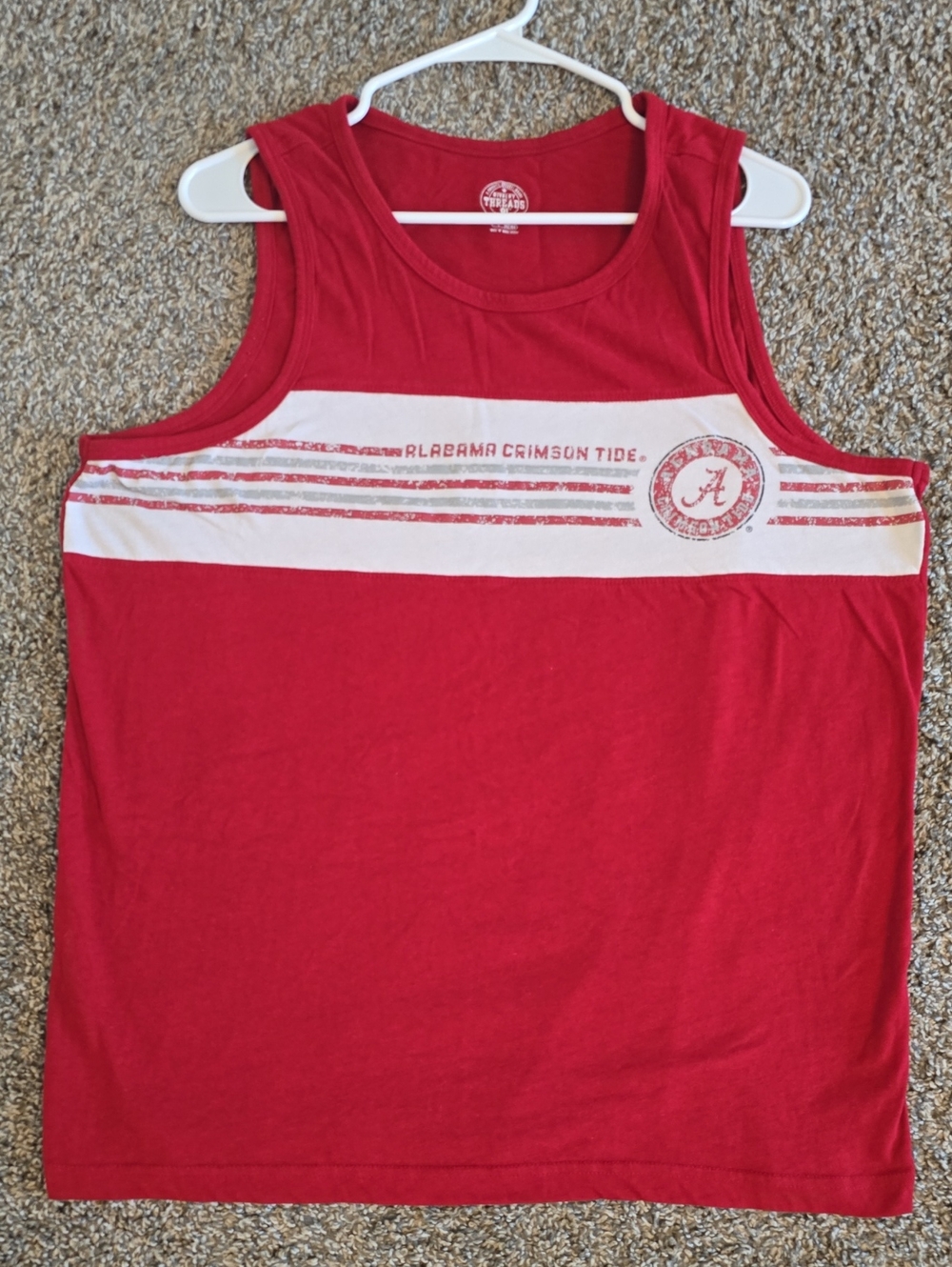 Rivalry Threads Alabama Tank with White Logo